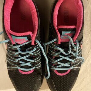 Nike Women’s Flex Trail 2 Running Shoes Size 9.5 Black Pink Blue 616681-001